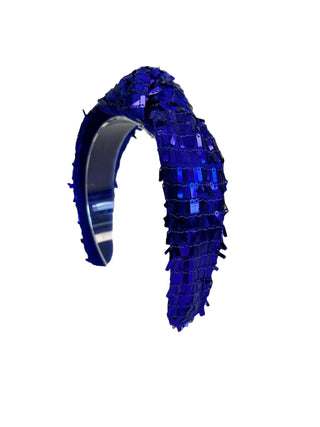 Headband Knot - Shimmy Blue - Boutique Bella BellaDistress