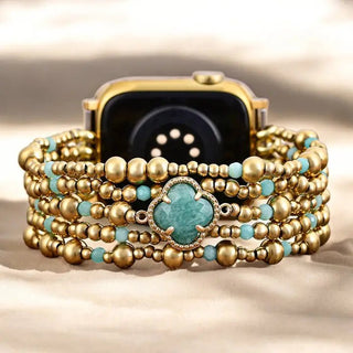 Healing Amazonite Delight Stretch Apple Watch Strap - Boutique Bella BellaApple Watch Band