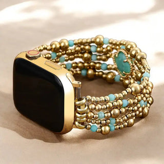Healing Amazonite Delight Stretch Apple Watch Strap - Boutique Bella BellaApple Watch Band