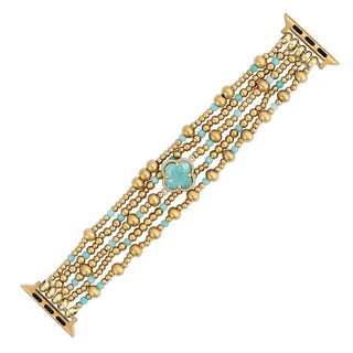 Healing Amazonite Delight Stretch Apple Watch Strap - Boutique Bella BellaApple Watch Band