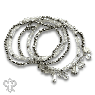 Heart and variety bead charm bracelet - Boutique Bella BellaBracelets