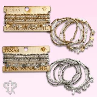 Heart and variety bead charm bracelet - Boutique Bella BellaBracelets