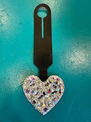 Heart Bling Luggage Tag - Boutique Bella Bellaluggage tag