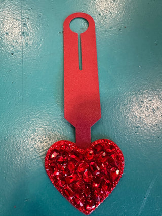 Heart Bling Luggage Tag - Boutique Bella Bellaluggage tag