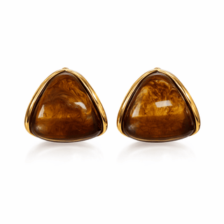 Heidi Brown Resin Earring - Boutique Bella BellaEarring