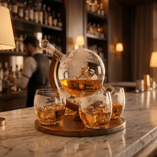 Helicopter Whiskey Decanter Gift Set Premium Barware Gift Elegant Drinkware Collection - Boutique Bella BellaDecanter Sets