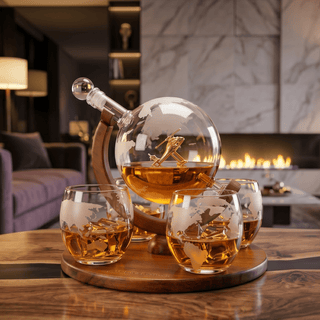 Helicopter Whiskey Decanter Gift Set Premium Barware Gift Elegant Drinkware Collection - Boutique Bella BellaDecanter Sets