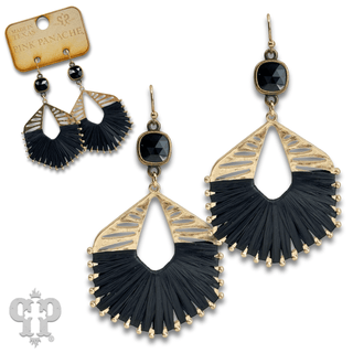 Hexagon shape earring with Austrian crystal - Boutique Bella BellaEarrings