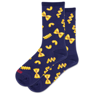 Pasta" Cotton Dress Crew Socks