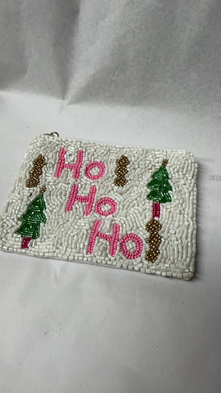 "HO HO HO" Coin Bag - Boutique Bella BellaCoin Bag