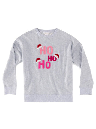 "HO HO HO" Grey Sweatshirt - Boutique Bella BellaChristmas sweater