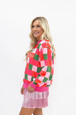 Ho Ho Ho-liday Cheer Sweatshirt - Boutique Bella BellaChristmas Apparel