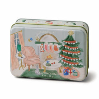 Holiday Tin Candle - Persimmon & Chestnut - Boutique Bella BellaCandle