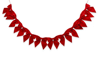 Holiday Velvet Bow Banner - Boutique Bella BellaGarland