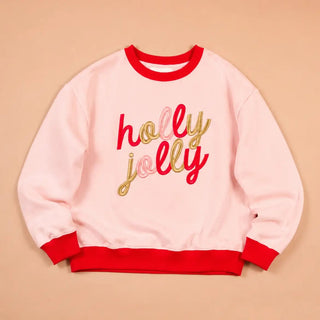 Holly Jolly Signature Crew - Boutique Bella BellaChristmas Apparel
