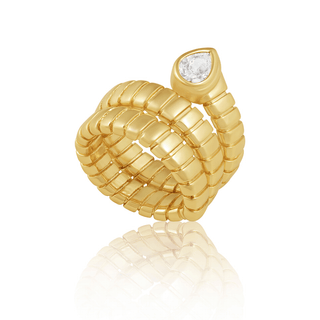 Hollyn Wrap CZ Ring - Boutique Bella BellaRing