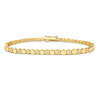 Honeycomb Tennis Bracelet - Boutique Bella BellaBracelet