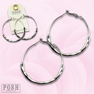 Hoop earring with tube beads, last call - Boutique Bella BellaEarrings