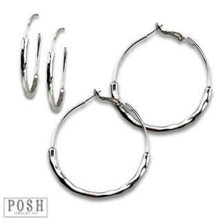 Hoop earring with tube beads, last call - Boutique Bella BellaEarrings