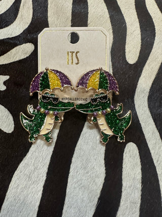 Hoops & Gator Earrings - Boutique Bella BellaEarrings