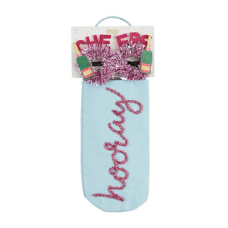 Hooray Wine Bag Glasses Set - Boutique Bella Bellabags