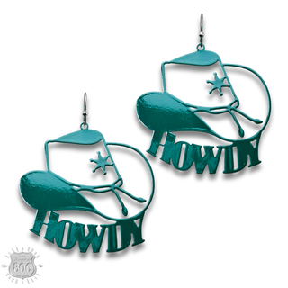 Howdy cowboy hat earring - LC - Boutique Bella BellaEarrings