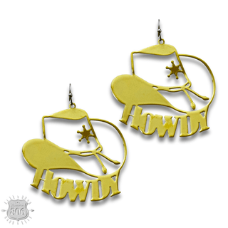 Howdy cowboy hat earring - LC - Boutique Bella BellaEarrings