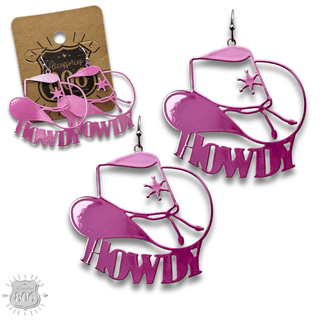 Howdy cowboy hat earring - LC - Boutique Bella BellaEarrings
