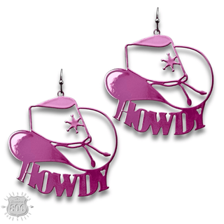 Howdy cowboy hat earring - LC - Boutique Bella BellaEarrings