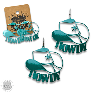 Howdy cowboy hat earring - LC - Boutique Bella BellaEarrings