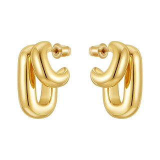 Hugo Double Hoop Earring - Boutique Bella BellaEarring