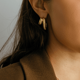 Hugo Double Hoop Earring - Boutique Bella BellaEarring