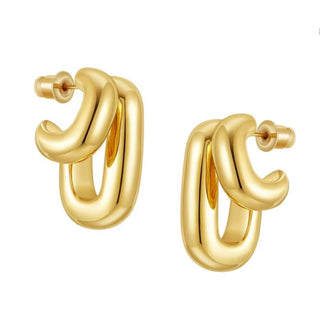 Hugo Double Hoop Earring - Boutique Bella BellaEarring