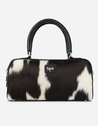 Hyna Cordoba Bowling Bag (Natural Black) - Boutique Bella BellaPurse