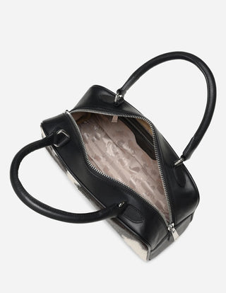 Hyna Cordoba Bowling Bag (Natural Black) - Boutique Bella BellaPurse