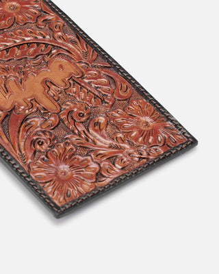 Hyna Crafted Heritage Card Case (Tan) - Boutique Bella BellaWallet