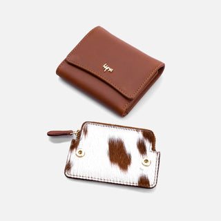 Hyna Roamer Eclat Wallet (Tan & White) - Boutique Bella BellaWallet