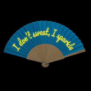 I Don't Sweat I Sparkle Handfan - Glows in the Dark - Boutique Bella Bella