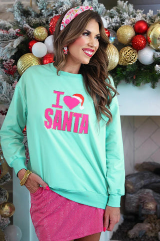 I Love Santa Sweatshirt - Boutique Bella BellaSweatshirt