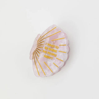 I Want To Be Where The People Aren't - Seashell - Hair Claw Clip - Boutique Bella BellaClaw Clip