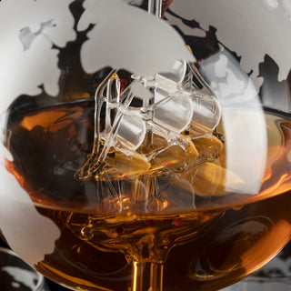 Globe Decanter With 4 Glasses Style 4 1 Premium Barware Gift