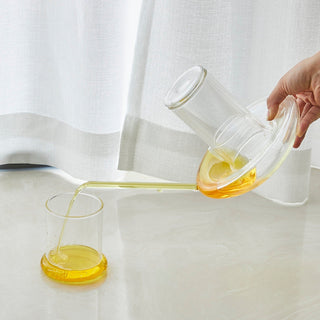 Genie Lamp Stackable Water Carafe Glasses Set 1000 Ml Glass Pitcher With 2 7OZ Glass