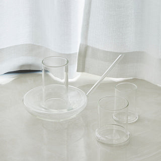 Genie Lamp Stackable Water Carafe Glasses Set 1000 Ml Glass Pitcher With 2 7OZ Glass