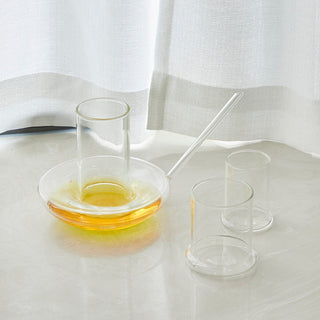 Genie Lamp Stackable Water Carafe Glasses Set 1000 Ml Glass Pitcher With 2 7OZ Glass