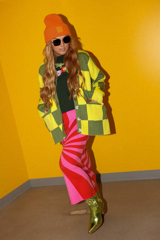 I'm Spiraling Midi Skirt - Boutique Bella Bellaskirt