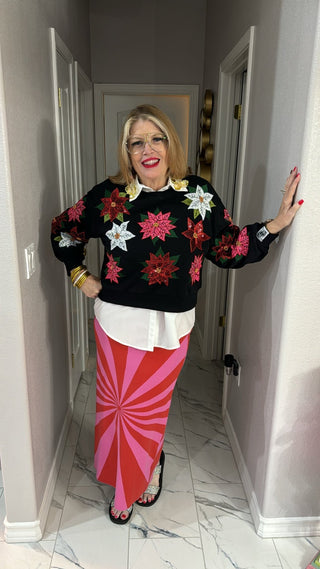 I'm Spiraling Midi Skirt - Boutique Bella Bellaskirt