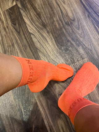 Queen of Sparkles-Orange Queen Socks