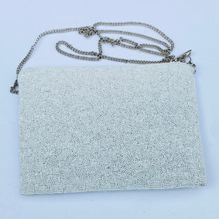 Hand-Beaded OJO Pouch Bag