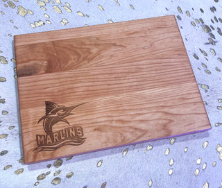 Maple Wood Marlin Engraved Cutting Board