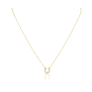 Off To The Races Horseshoe Necklace